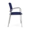 Lesro Newport Wide Hip Chair Metal Frame, Silver, OH Cobalt Upholstery NP1261 - alternate 2